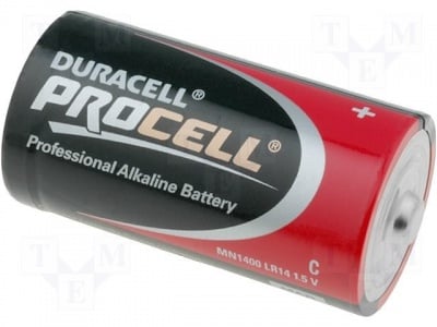 Батерия BAT-LR14/DRP Батерия: алкална, индустриална; C; 1,5V; промишлен